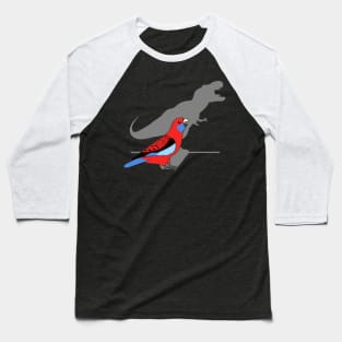 T-rex Crimson Rosella Baseball T-Shirt